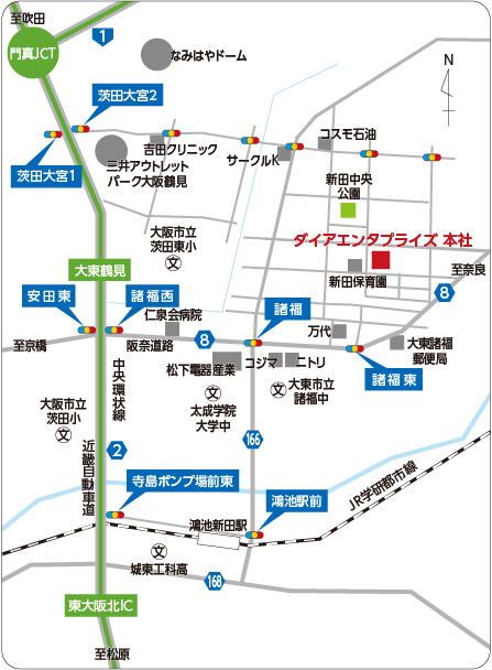 ダイアエンタープライズ地図